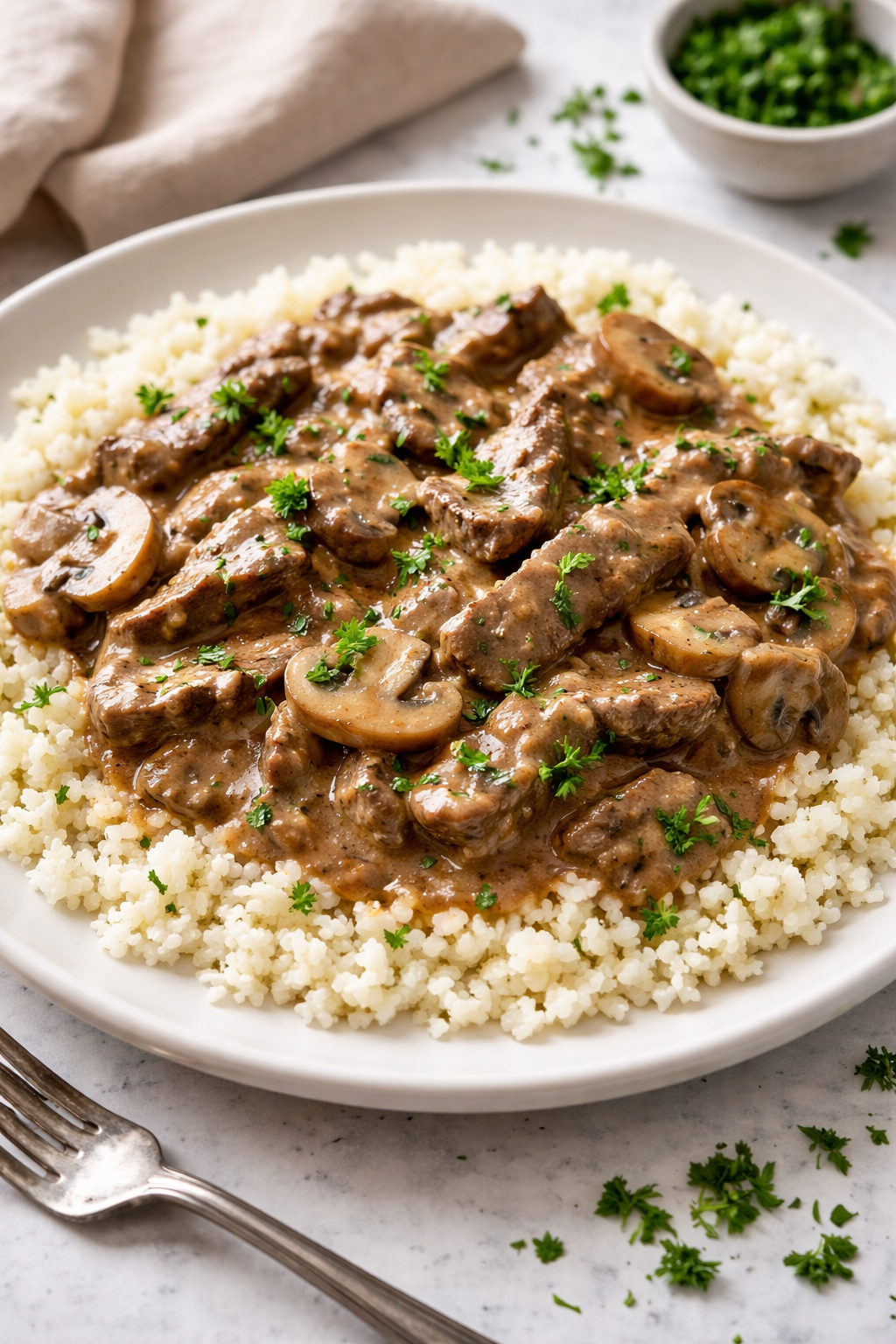 Beef Stroganoff